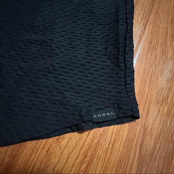 Koral Black Racerback Lightweight Tank Size Medium - Picture 6 of 7